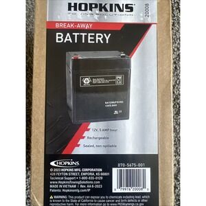 Hopkins Towing Solution 20008 RT1250 12V 5.0AH New